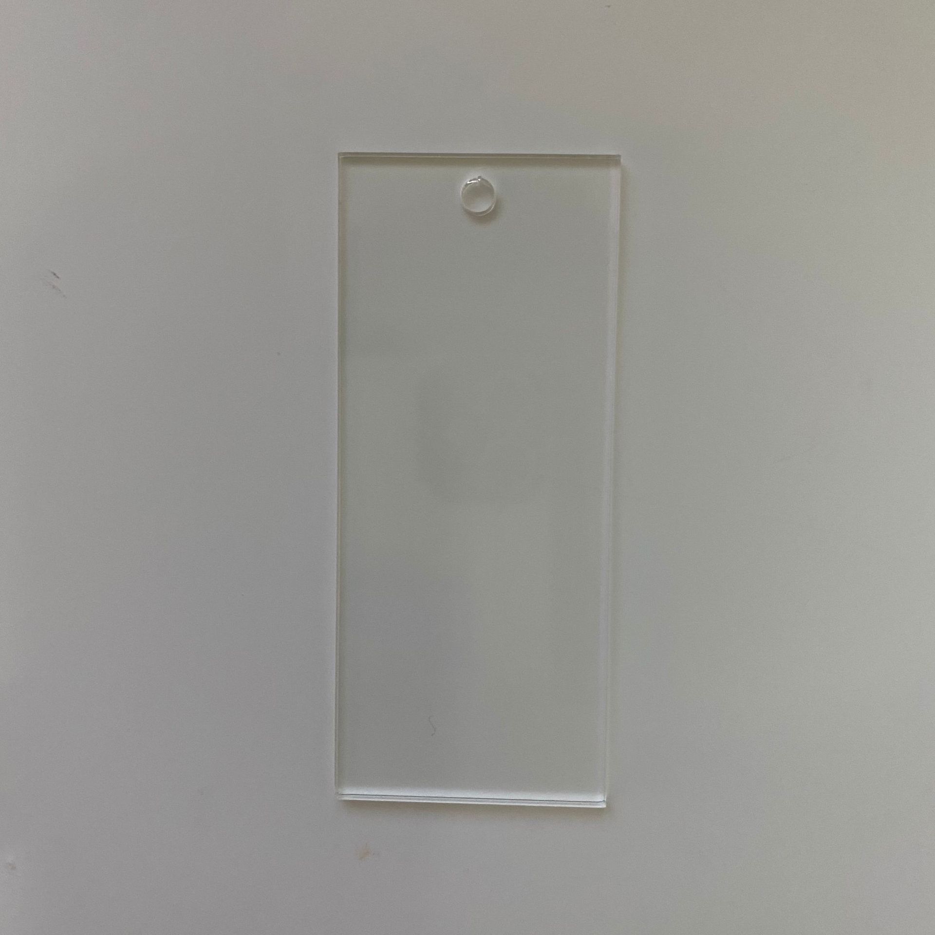 rectangle 7.6cm thick 3mm transparent