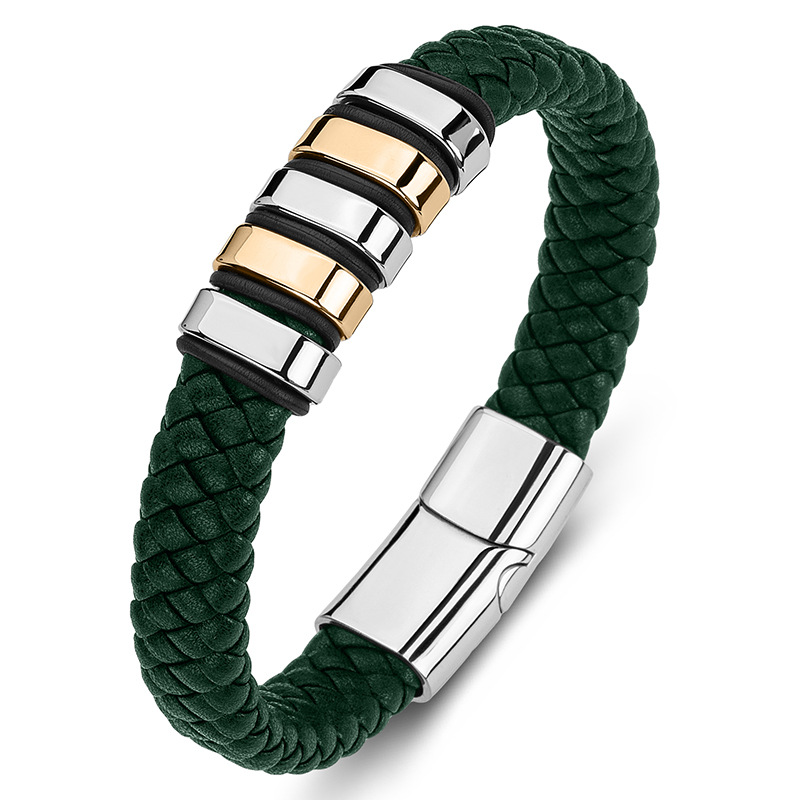 5:Green Leather [Steel and Gold]