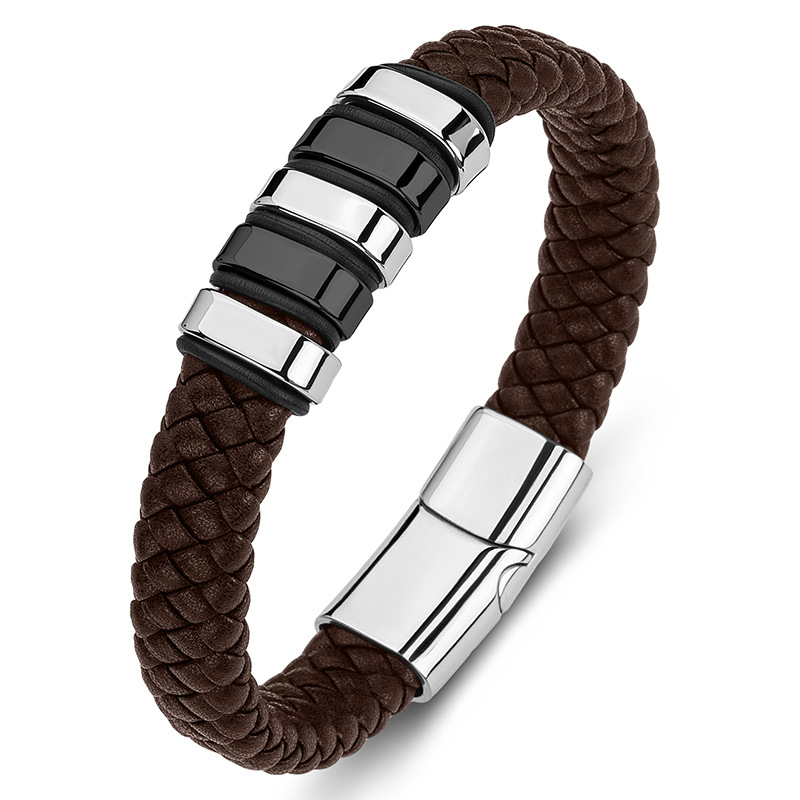7:Brown Leather [Steel and Black]