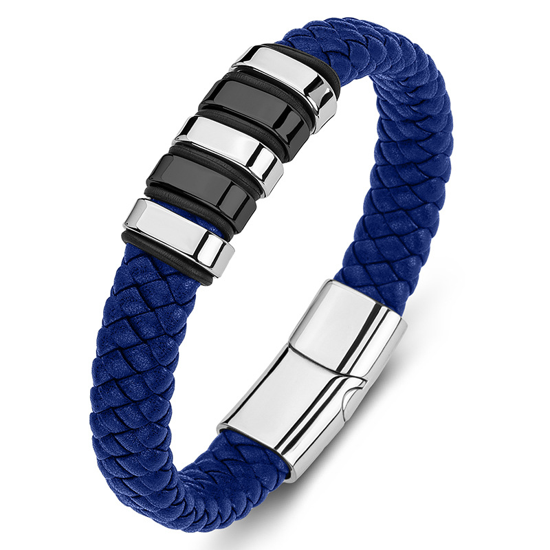 9:Blue Leather [Steel and Black]