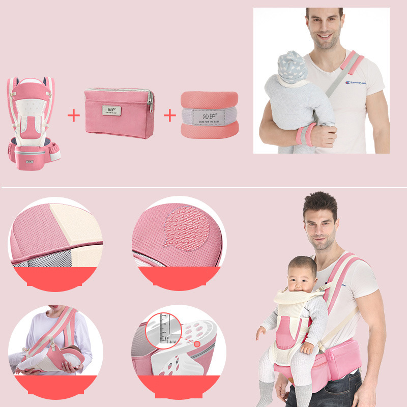 Breathable Cherry Blossom Powder Cotton Upgrade   Waist Bag   Effort-Saving Belt