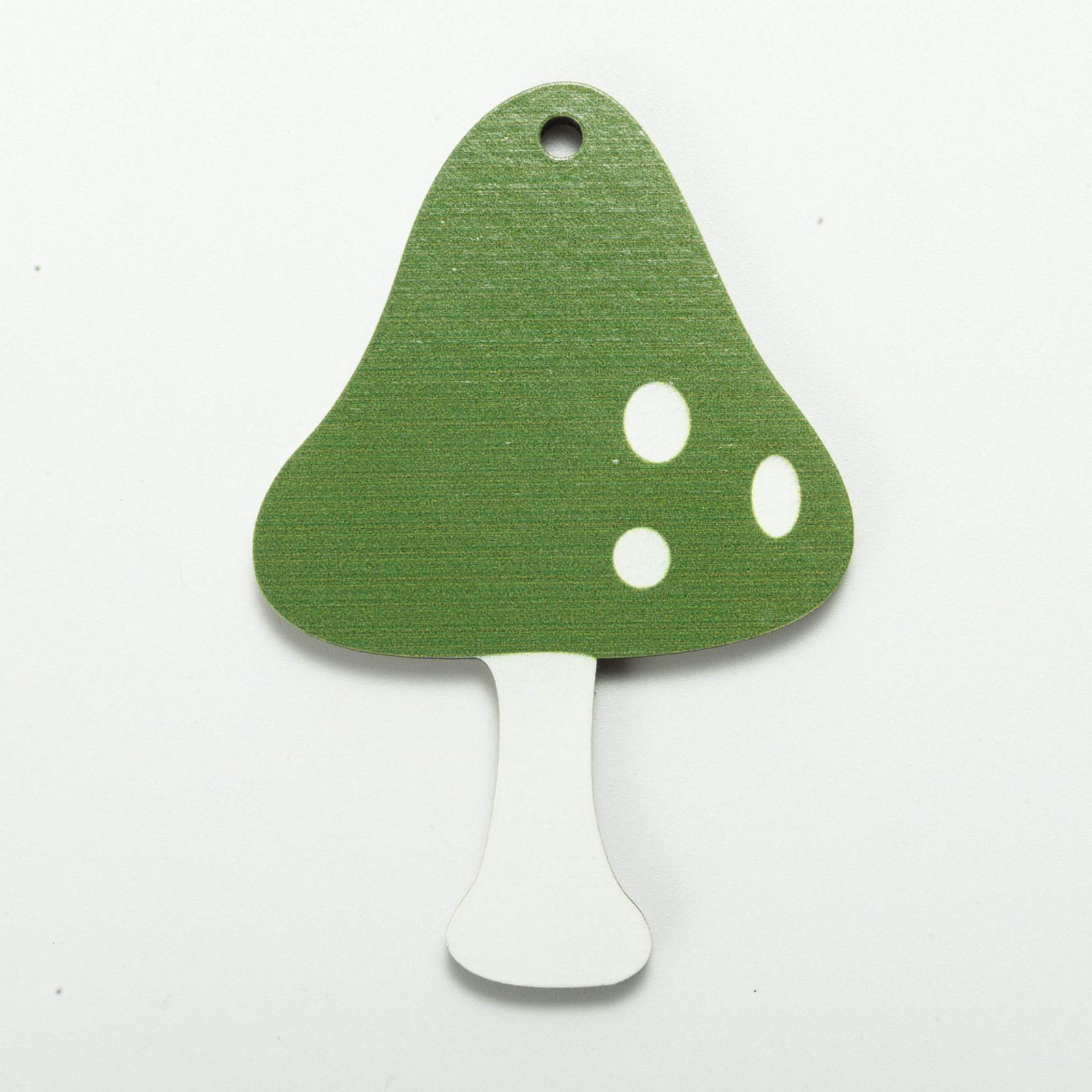 2:Green Mushroom 8x6x0.5cm