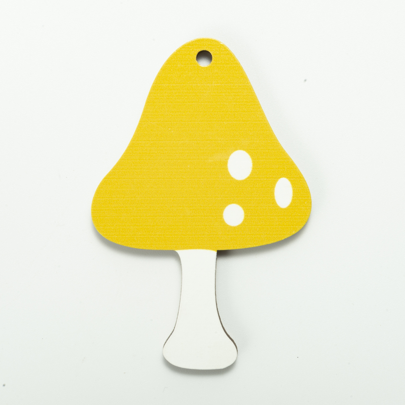 3:Yellow Mushroom 8x6x0.5cm