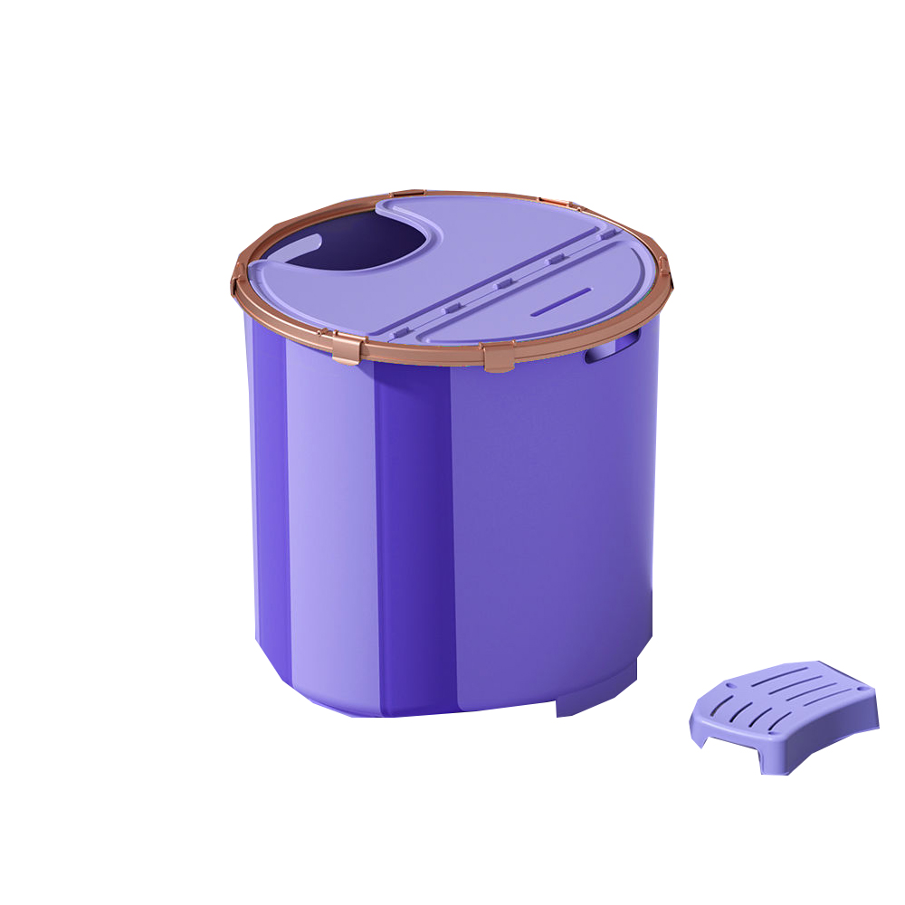 blue insulation cover bath stool