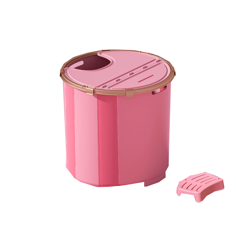 Pink   Insulation Cover   Bath Stool