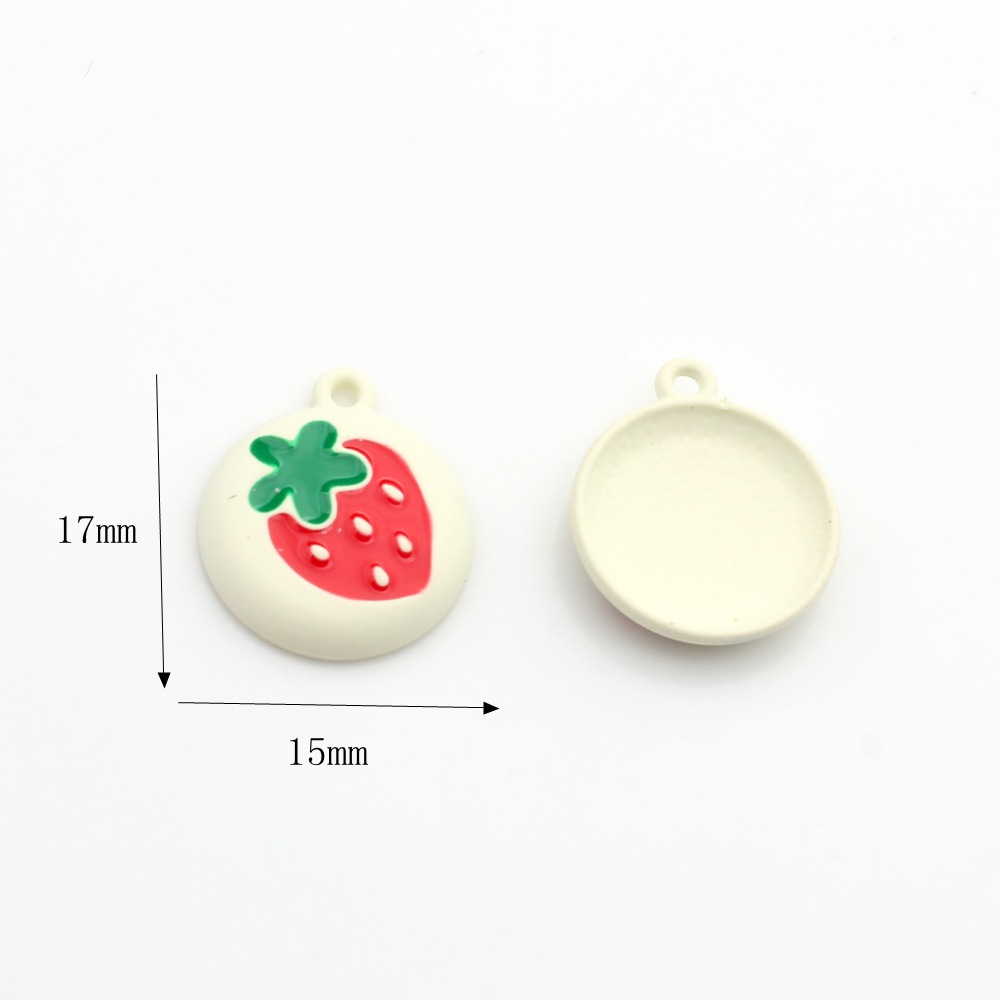 Round Strawberry - White
