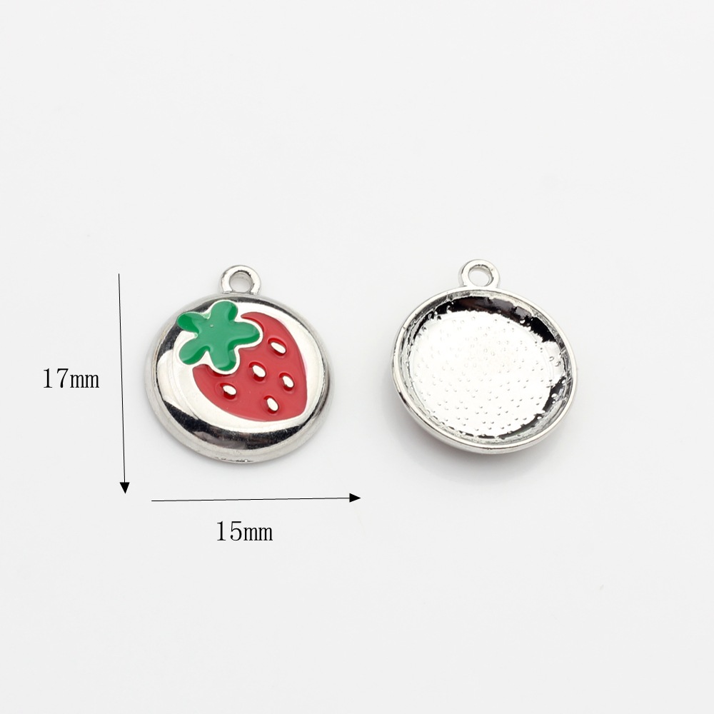 12:Round Strawberry - Silver