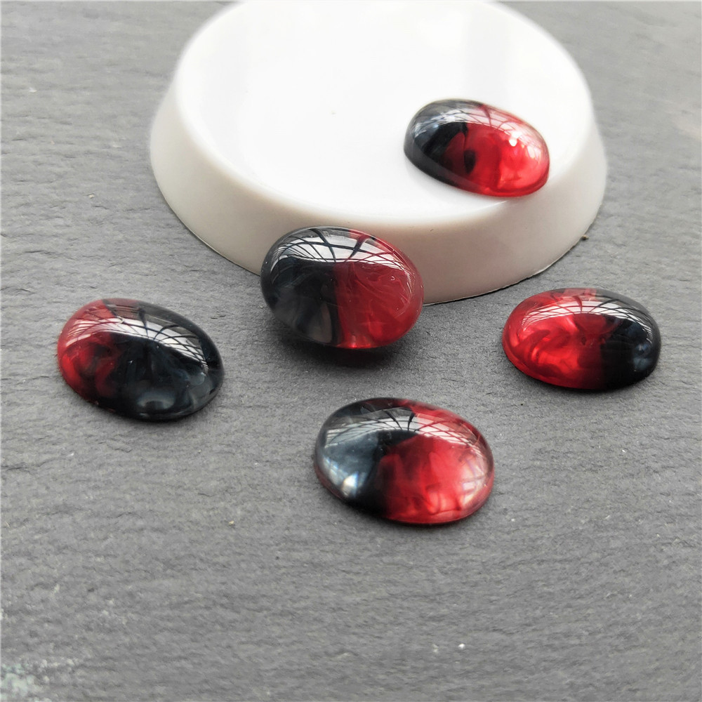 Black  red double color round 10mm