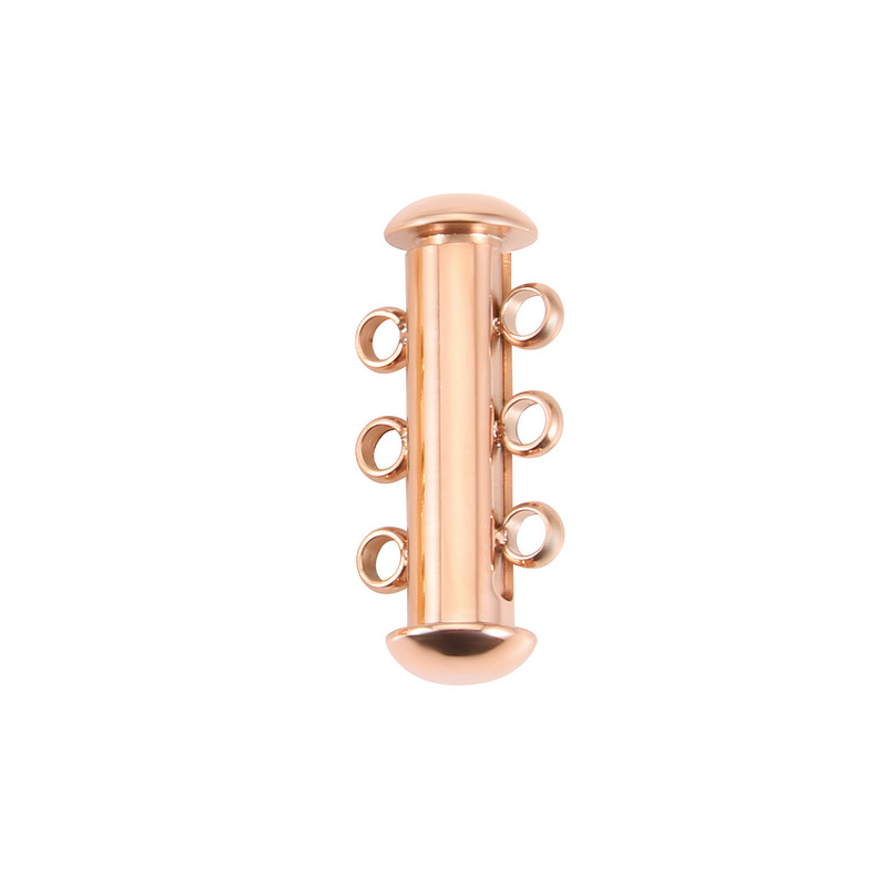 rose gold color three-row lap 20*4.5mm
