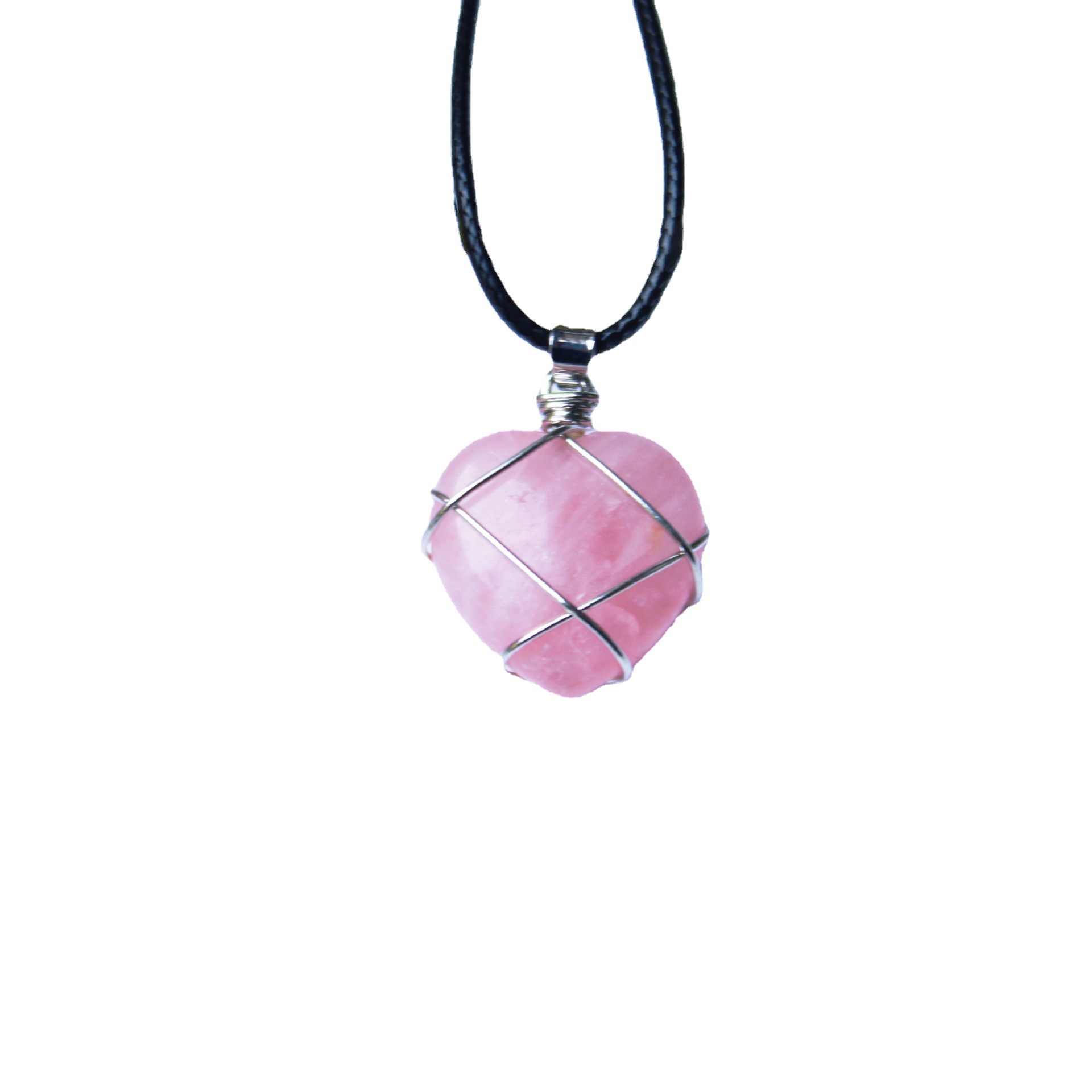 Pink crystal (silver)