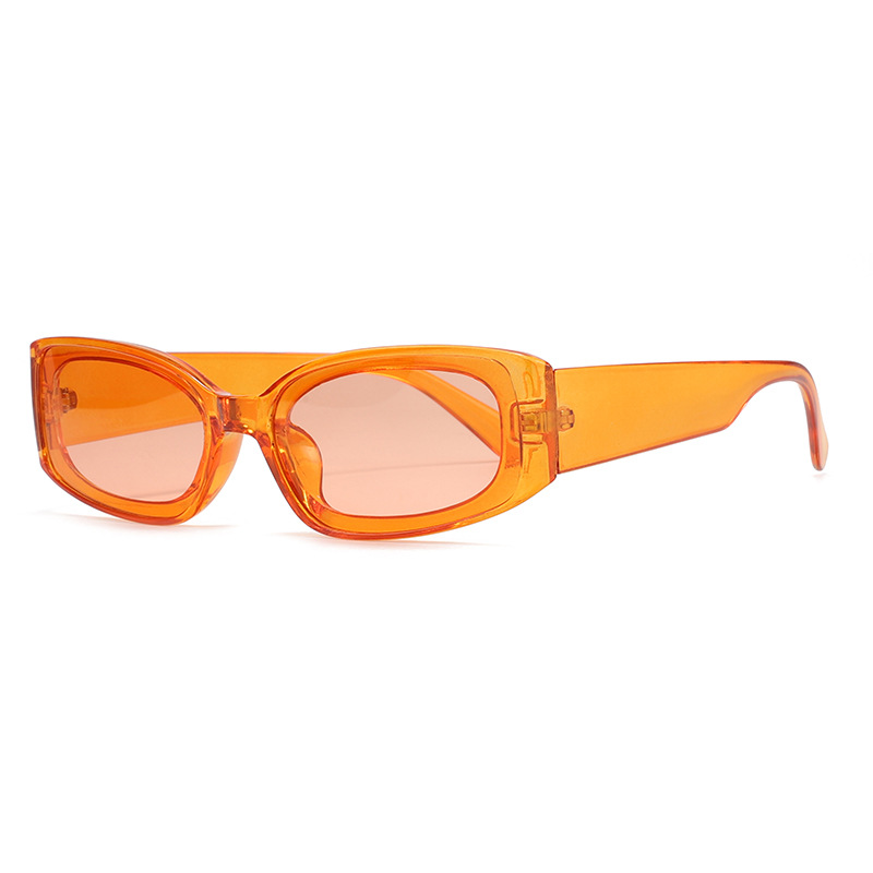 Transparent orange frame orange slices