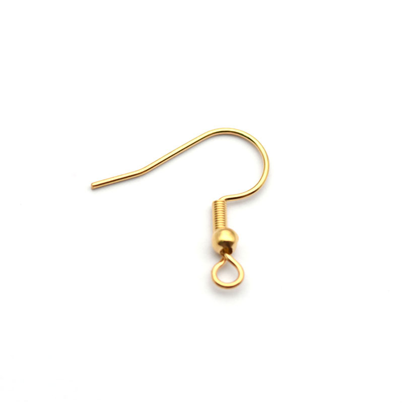 2:Spring Beaded Ear Hook Gold