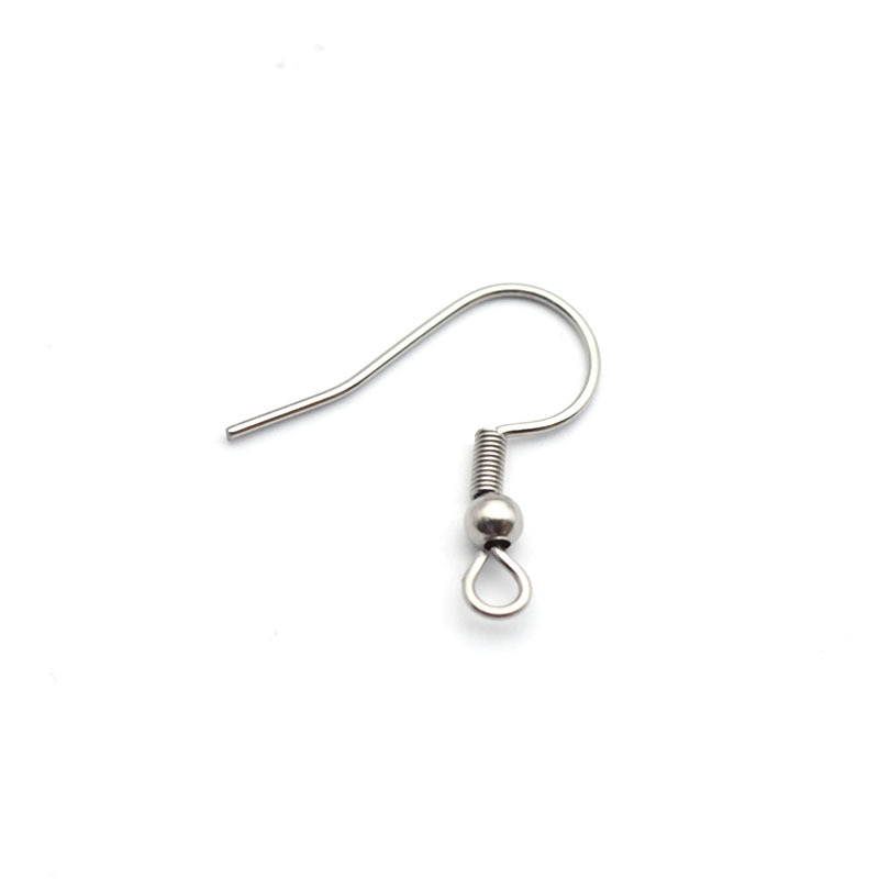Spring with pearl ear hook steel color