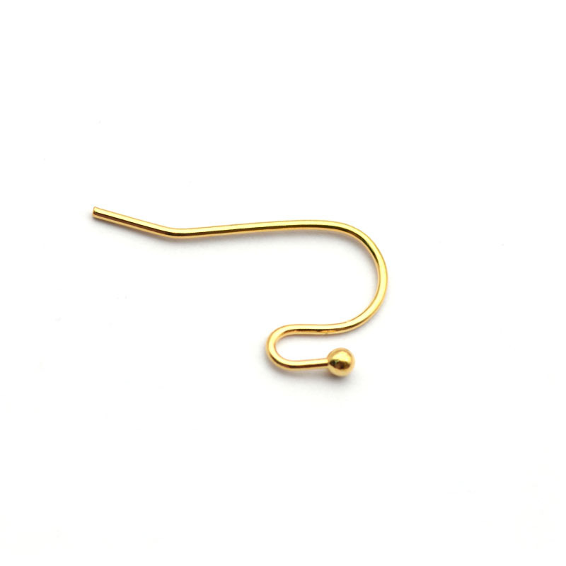 8:Burnt Pearl Ear Hook Gold