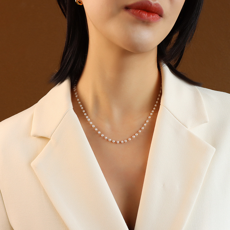 imitation pearl necklace