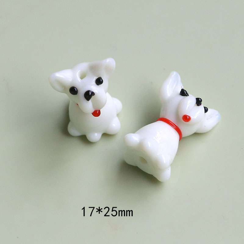 White puppy 17*25mm