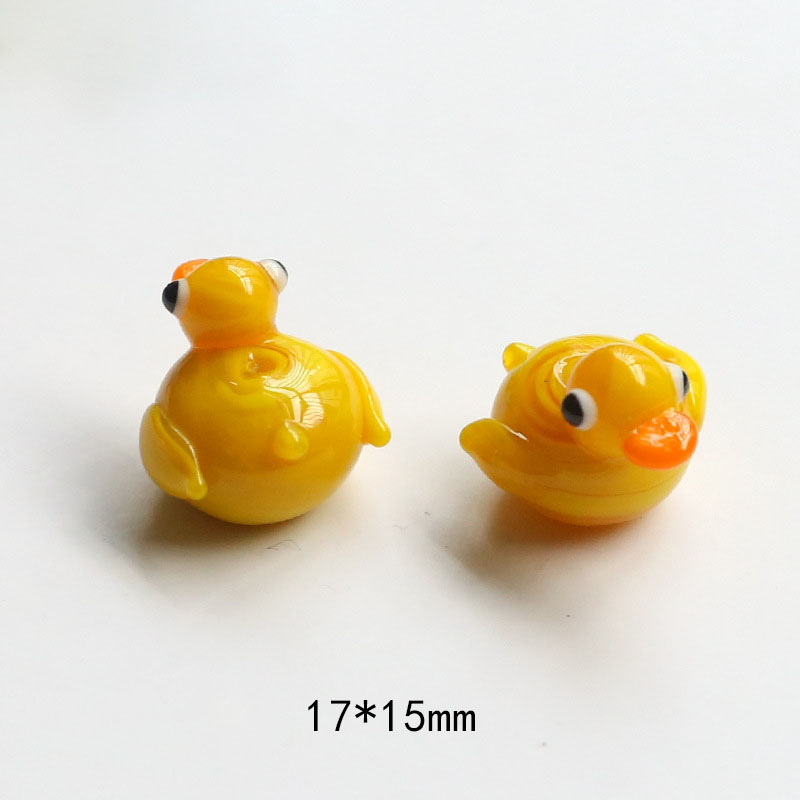 Dark yellow duck 17*15mm