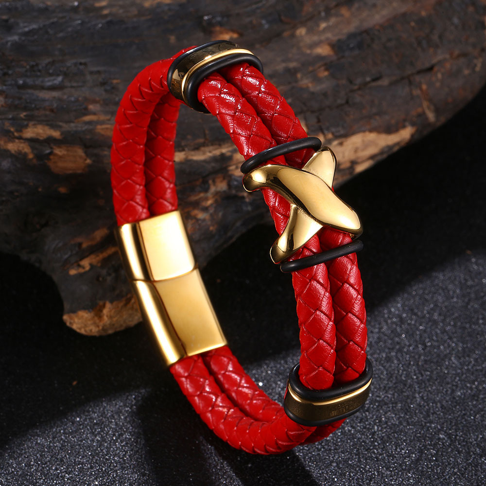 Red Leather [golden] 18.5cm