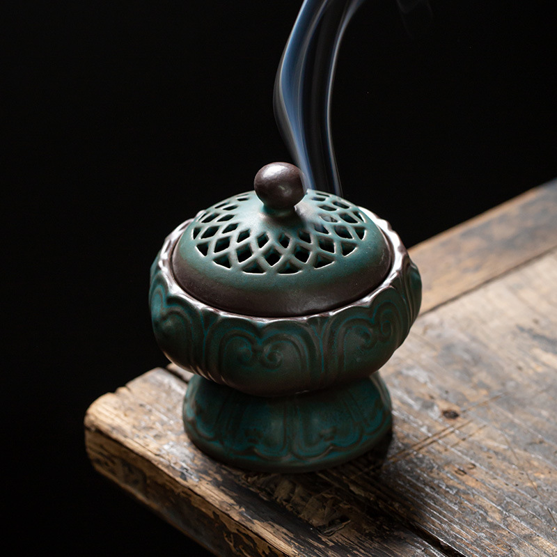 Kiln Change Lotus Charm Incense Burner 9.6*9.6*10.2cm
