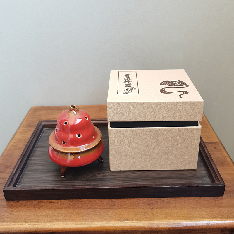 1:Fulu Incense Burner [Red] With Gift Box