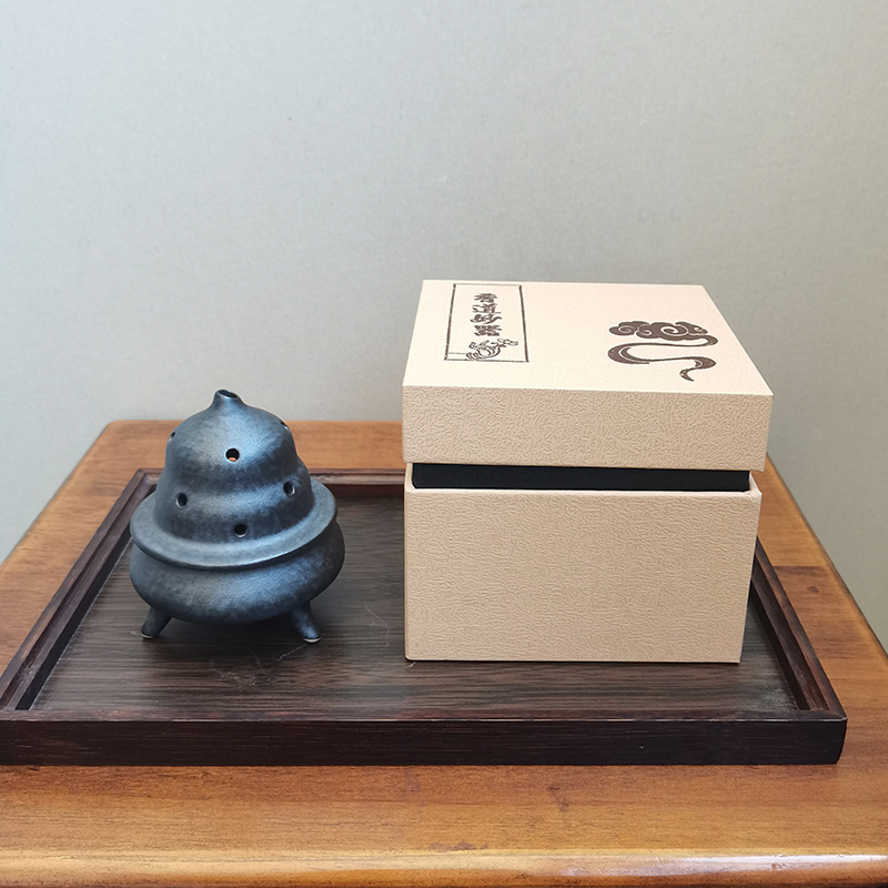 Fulu Incense Burner [Black] With Gift Box