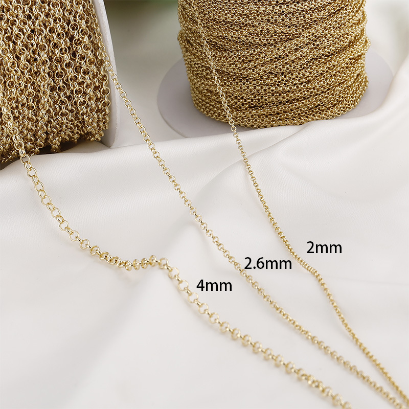 1:17#2mmO Word Chain Gold [50cm]