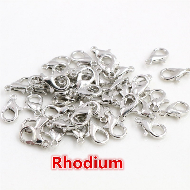 Rhodium 12*6mm