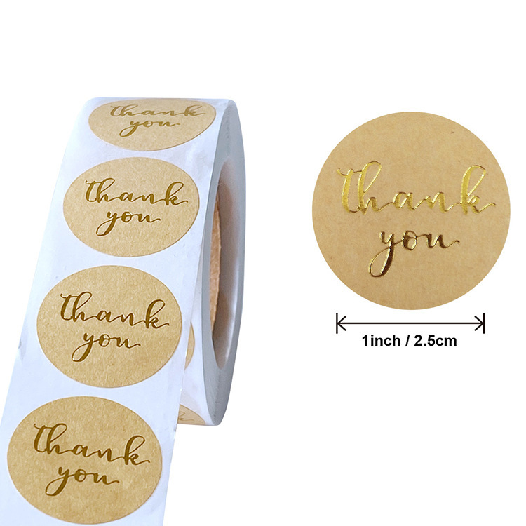8:Kraft paper gold lettering
