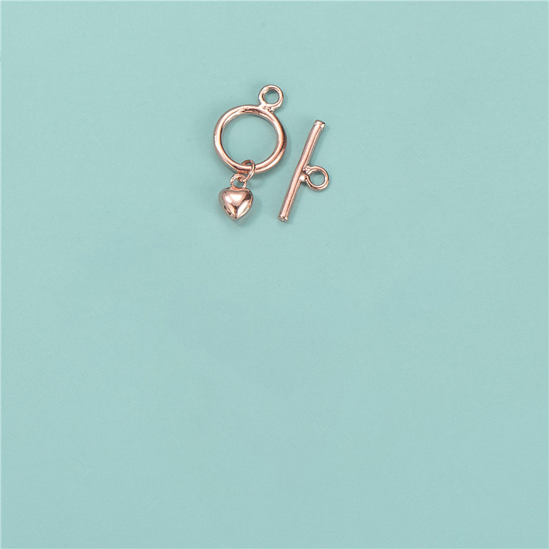 H real rose gold plated 12x15.2mm, 20mm
