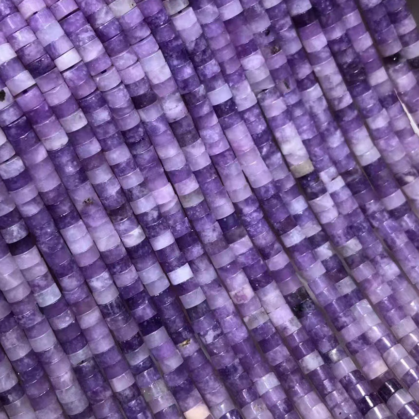 Violet lepidolite 2×4mm