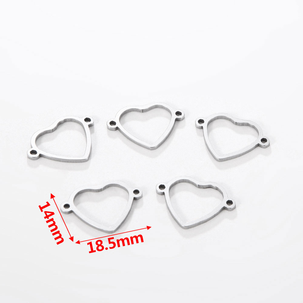 11:heart-shaped steel color