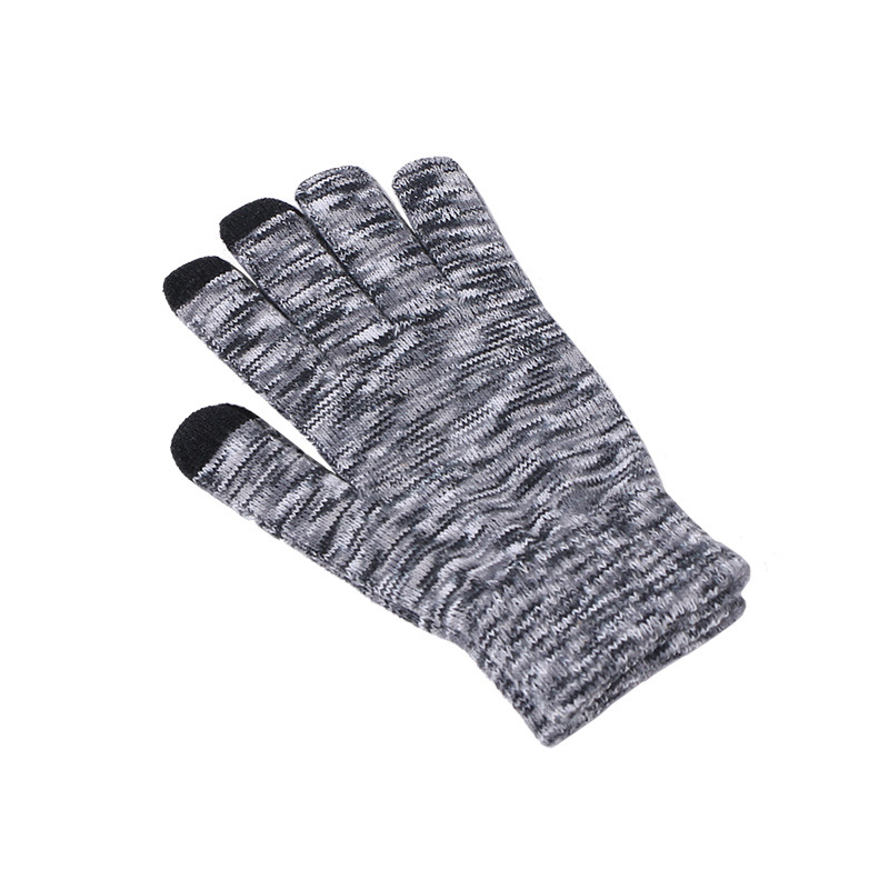 grey gloves