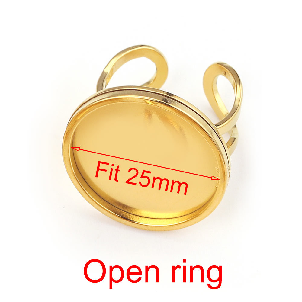 Gold - round inner 25mm