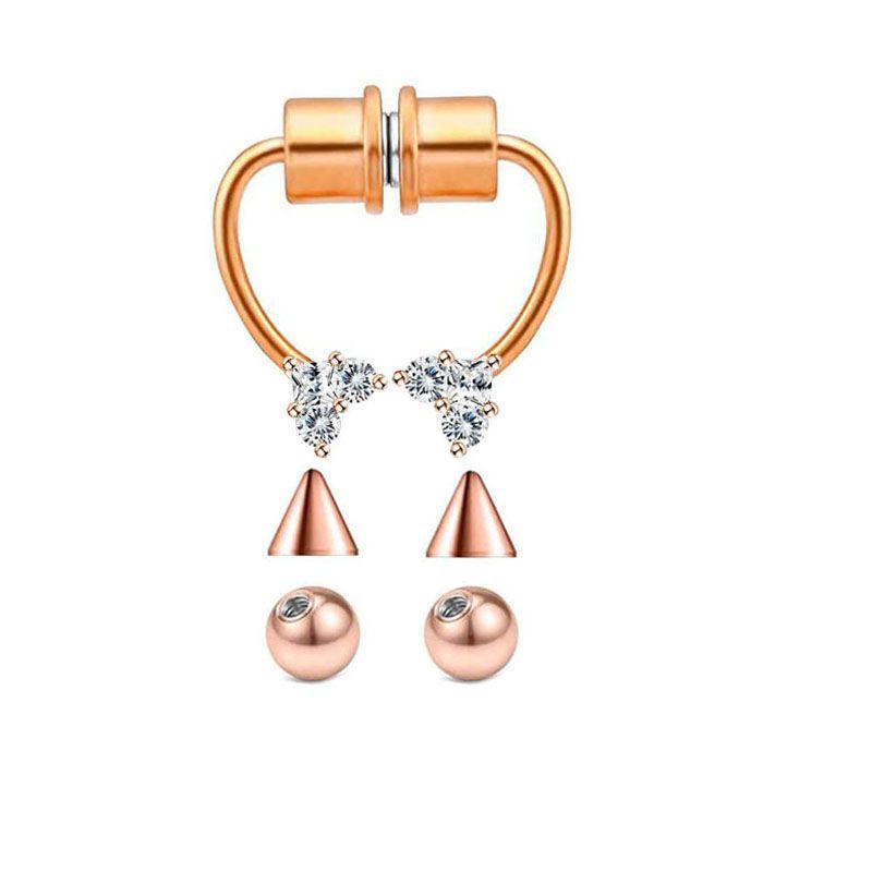 Rose gold with ball