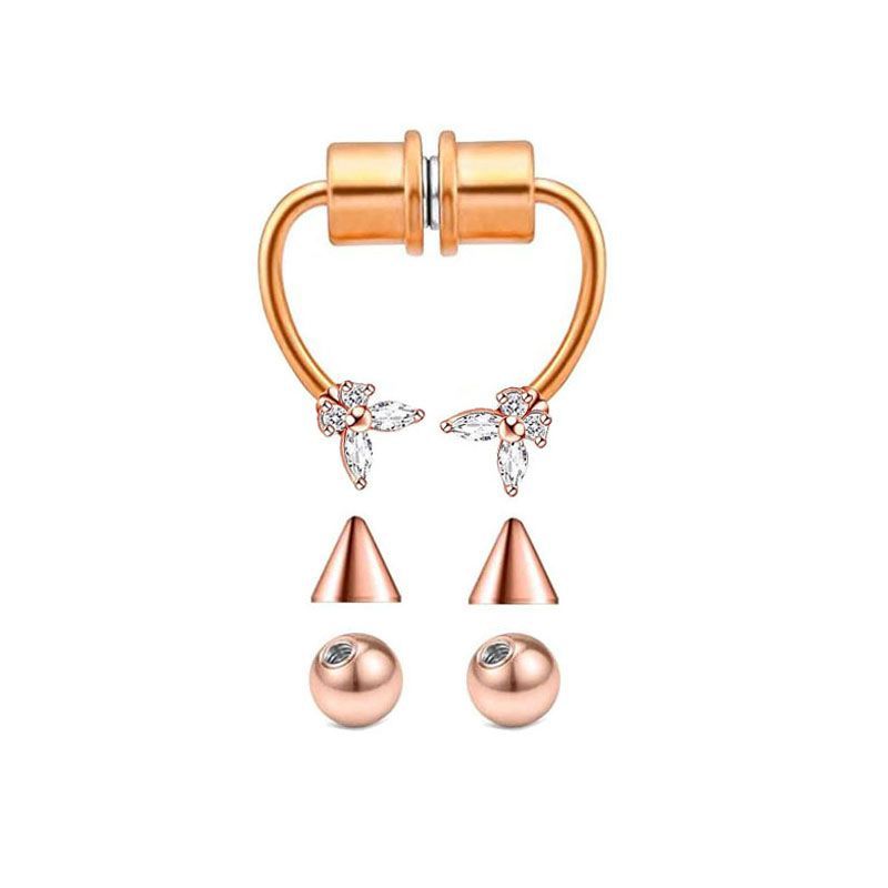 Rose gold with ball