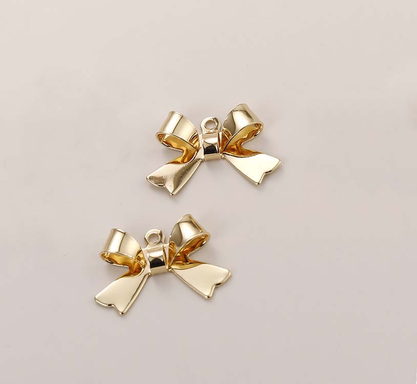 3:3# Glossy Butterfly Gold Plated 14x21mm