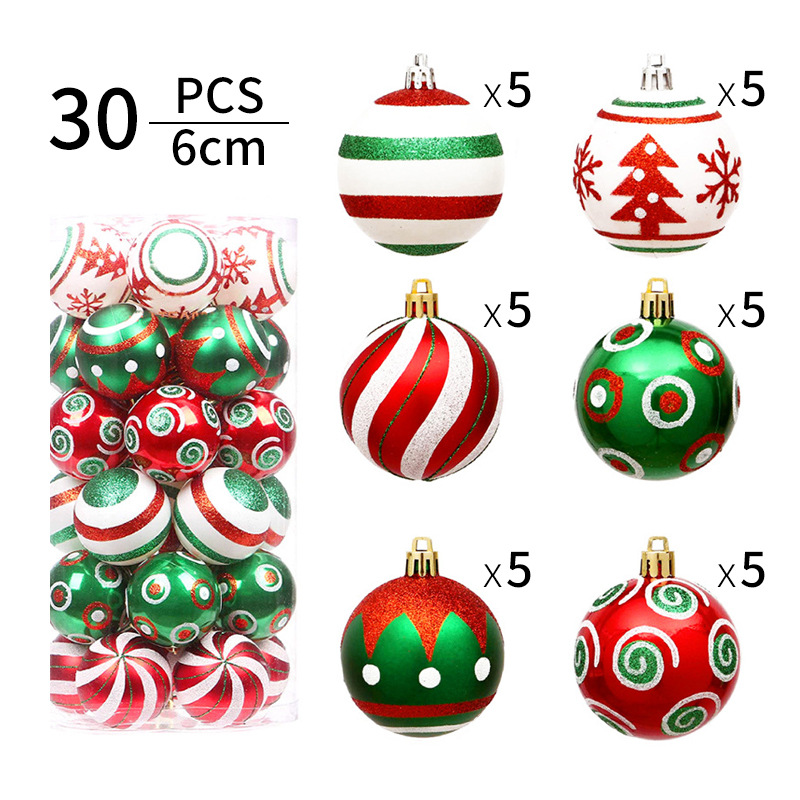 Red, green and white 6cm30pcs (16.5*30CM)