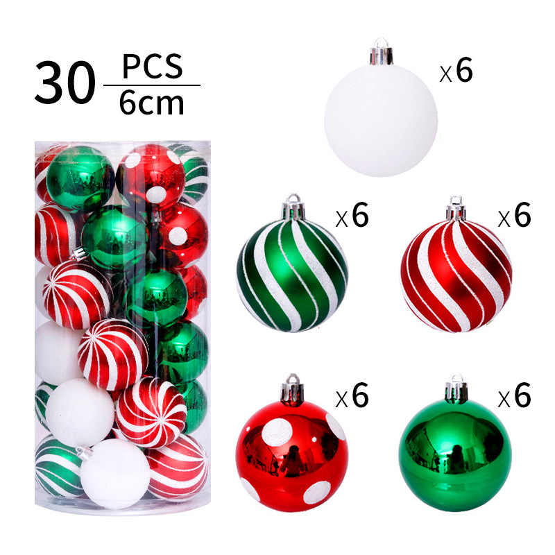 New red, green and white 6cm30pcs (16.5*30CM)