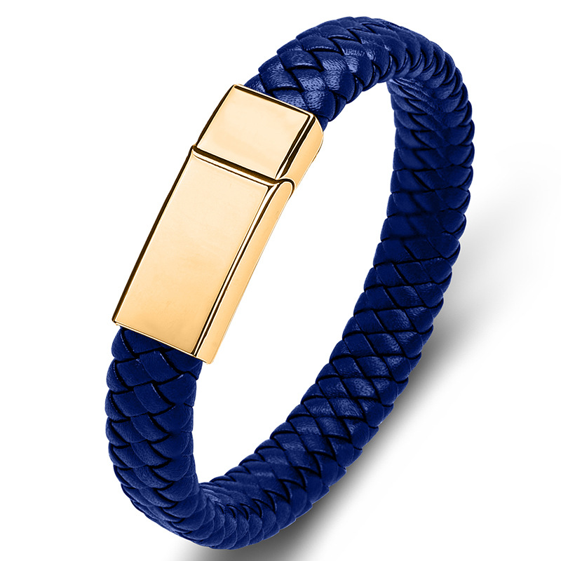 4:Blue leather [gold]