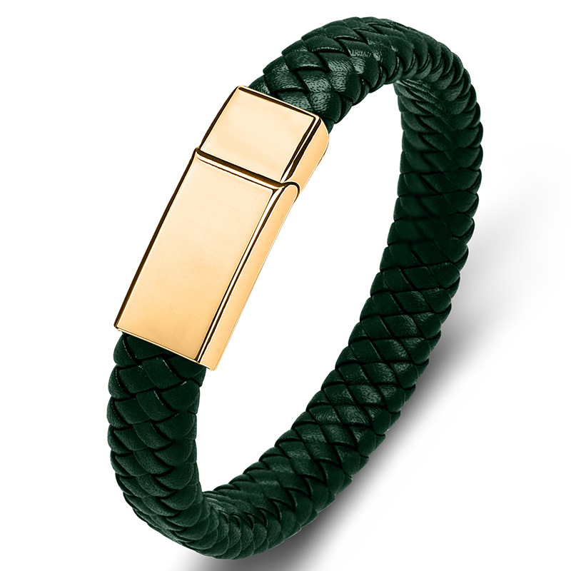 Green leather [gold]
