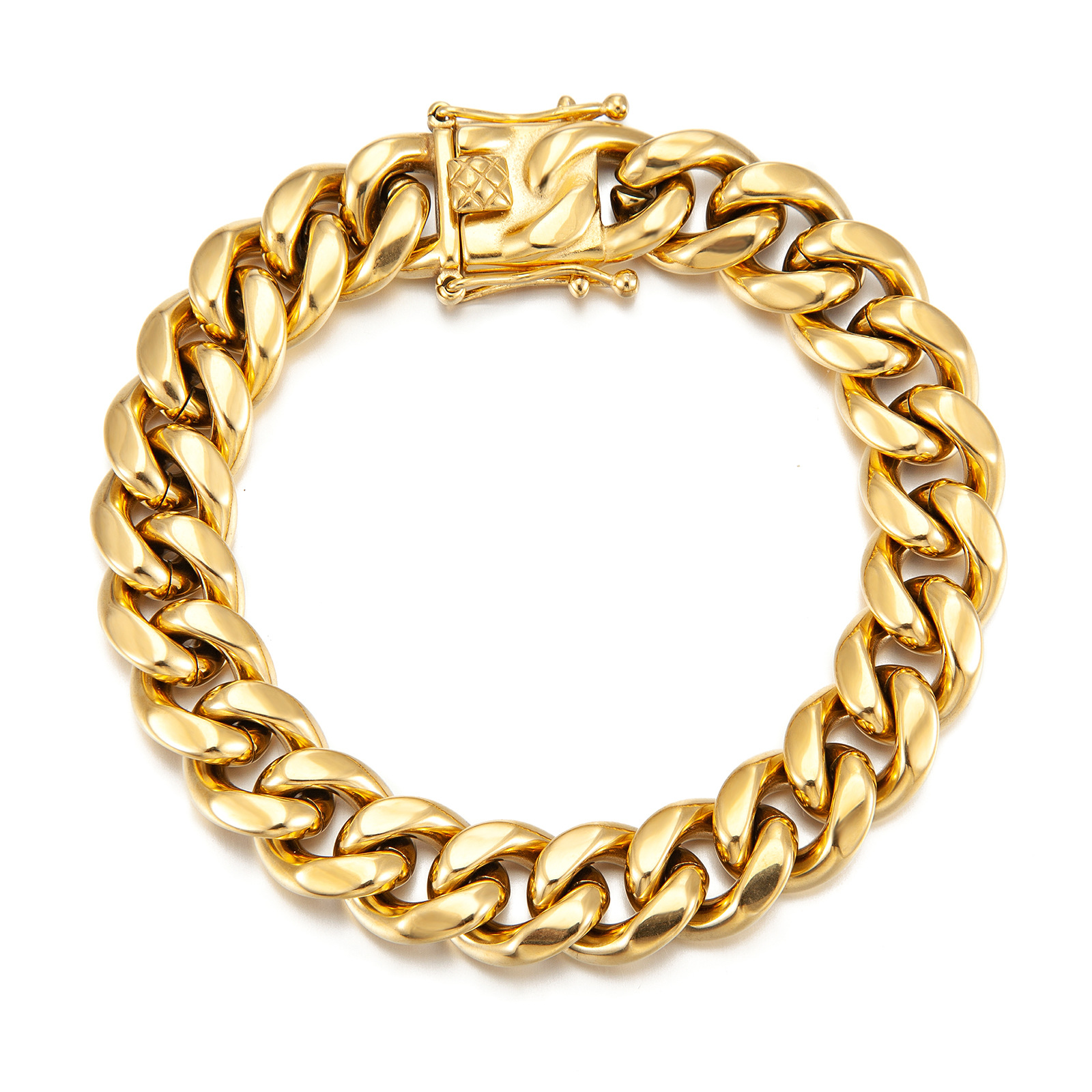 9:Bracelet Gold 14mm*22cm