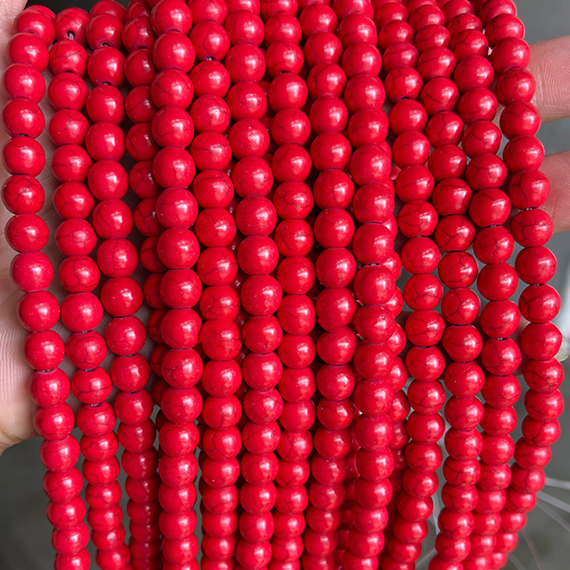 red 4mm about 90 pcs