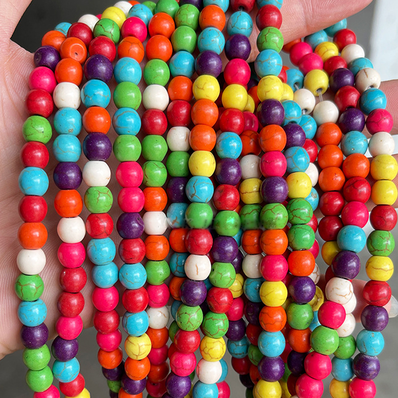multi-colored 8mm about 47 pcs