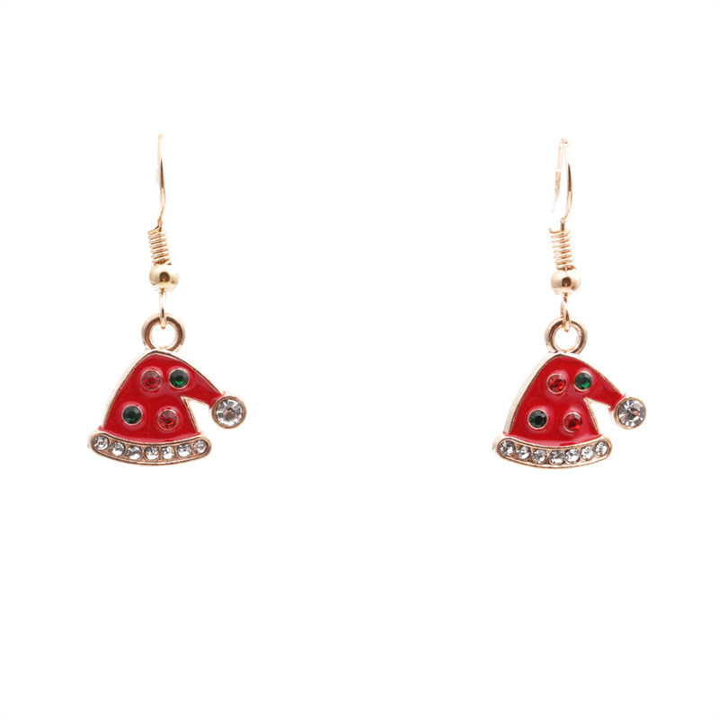 5:B Christmas hat earrings