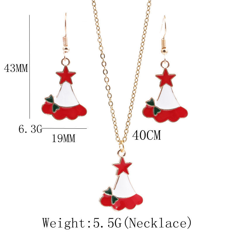 star earring necklace set