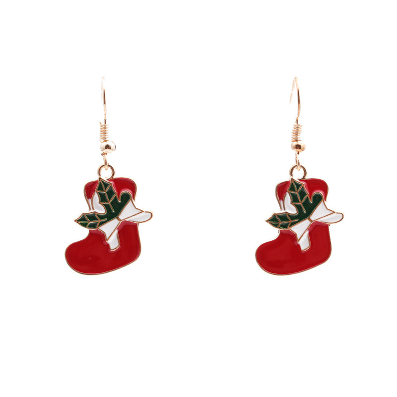 2:christmas sock earrings