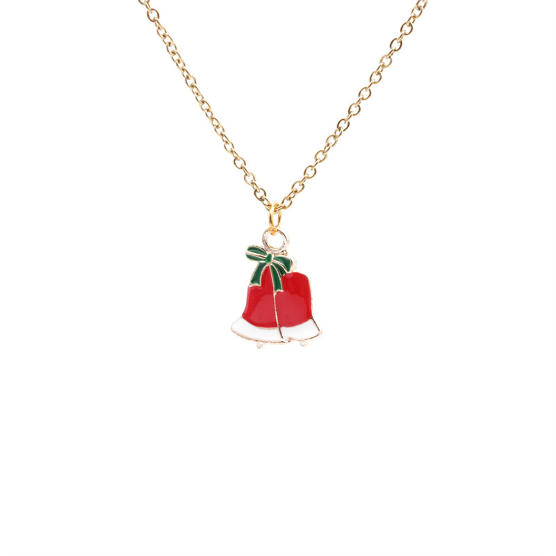 christmas bell necklace