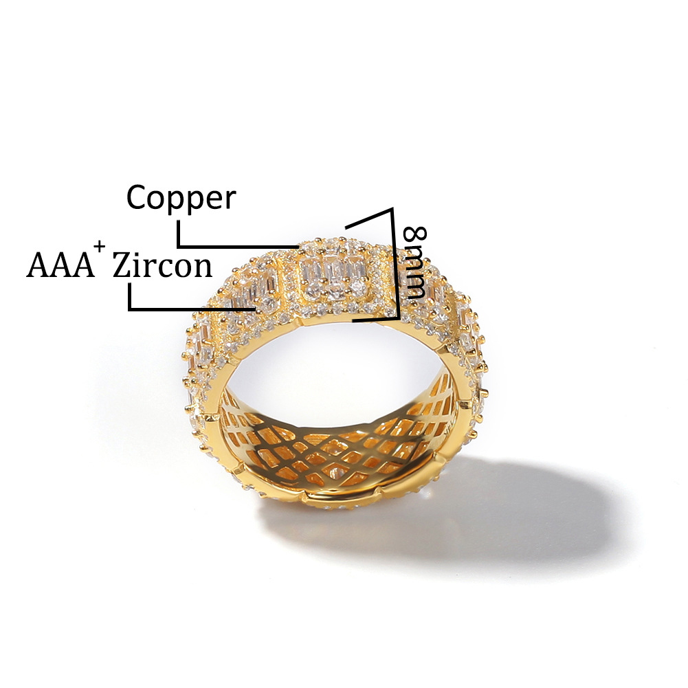 1:gold color plated 8mm