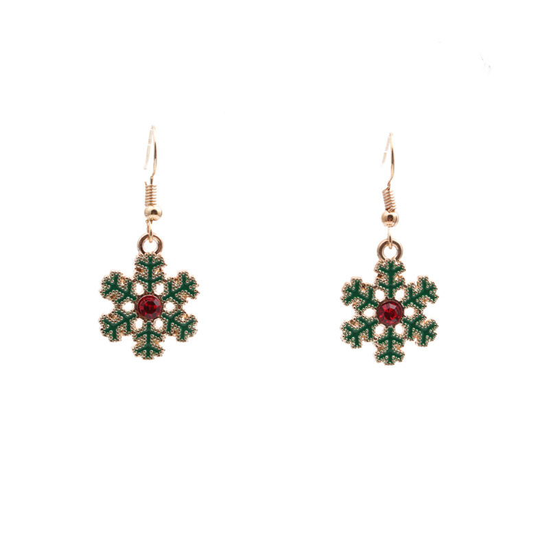 2:Christmas Snowflake Earrings