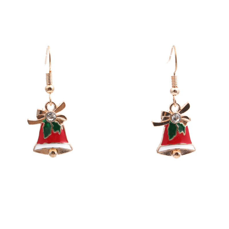 christmas bell earrings